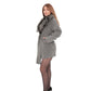 Genuine Silver Fox Lama Wool Coat