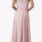 CLEARANCE - Cinderella Divine 1469 High Neck Illusion Long A-Line Dress (Size XL)