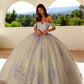 Juliet JT1479J Off the Shoulder Poofy Quinceanera Ball Gown