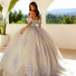 Juliet JT1479J Off the Shoulder Poofy Quinceanera Ball Gown