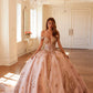 Juliet JT1485J Off the Shoulder Cinderella Quinceanera Ball Gown
