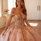 Juliet JT1485J Off the Shoulder Cinderella Quinceanera Ball Gown