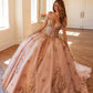 Juliet JT1485J Off the Shoulder Cinderella Quinceanera Ball Gown