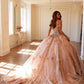 Juliet JT1485J Off the Shoulder Cinderella Quinceanera Ball Gown