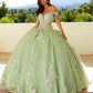 Juliet JT1485J Off the Shoulder Cinderella Quinceanera Ball Gown