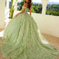 Juliet JT1485J Off the Shoulder Cinderella Quinceanera Ball Gown
