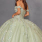 Juliet JT1485J Off the Shoulder Cinderella Quinceanera Ball Gown