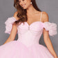 Juliet JT1487H Cold Shoulder quinceanera Ball Gown