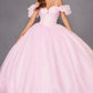 Juliet JT1487H Cold Shoulder quinceanera Ball Gown