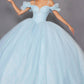 Juliet JT1487H Cold Shoulder quinceanera Ball Gown