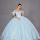 Juliet JT1487H Cold Shoulder quinceanera Ball Gown