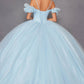 Juliet JT1487H Cold Shoulder quinceanera Ball Gown