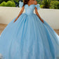 Juliet JT1487H Cold Shoulder quinceanera Ball Gown