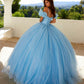 Juliet JT1487H Cold Shoulder quinceanera Ball Gown