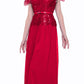 CLEARANCE - Cinderella Divine 1489 A-Line Lace Bodice Gown Short Sleeve (Size 2XL)
