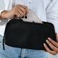 Classic Black Leather Clutch