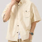 Men's Full Size Button Up Half Sleeve Shirt Plus Size - Farnelli