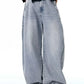 Men's Washed Wide Leg Jeans - Farnelli