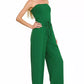 Zenana Tube Top Jumpsuit with Drawstring Waist - Farnelli