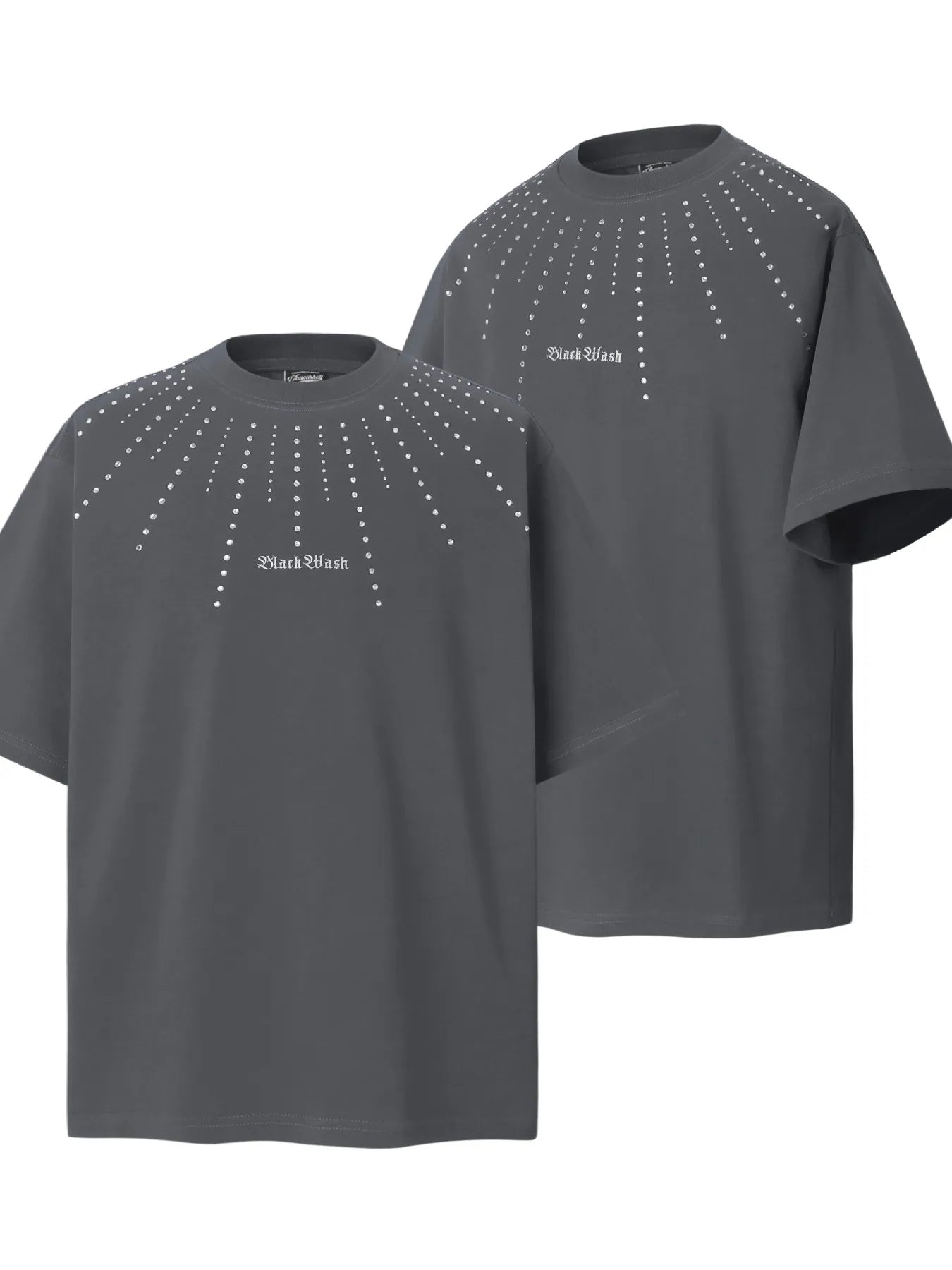 Men's Embellished Oversized Short Sleeve T-Shirt - Farnelli