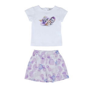 Cute Hiding Girls Casual Set-0