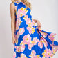 Umgee Full Size Floral Tiered Midi Tank Dress Plus Size - Farnelli