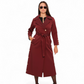 Jackie Trench Coat in Bordeaux
