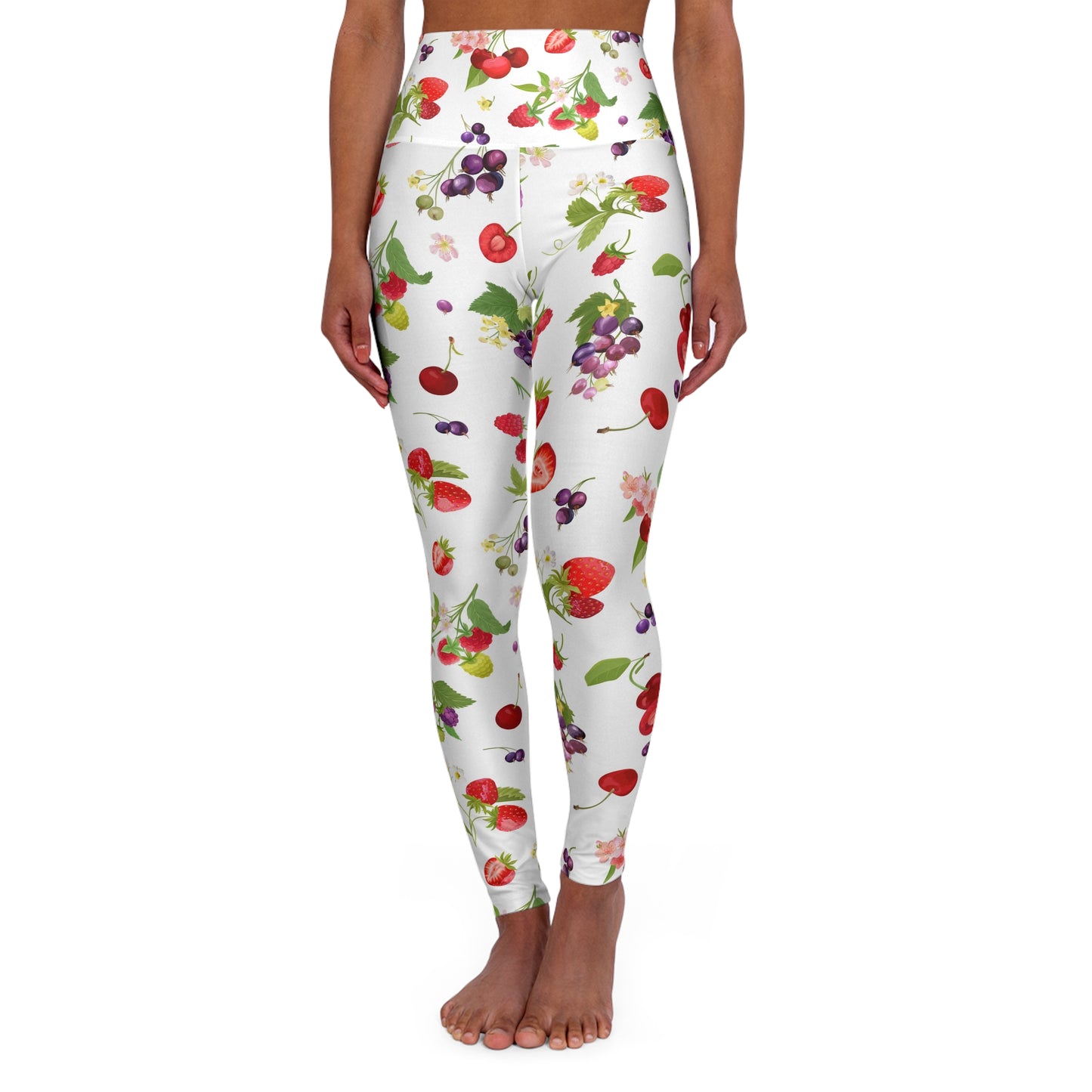 🍓 Farnelli Fruity High-Waisted Yoga Leggings