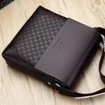 Men's Lincoln Kangaroo soft leather shoulder bag by Rirati, featuring a sleek design and spacious interior for everyday use.
