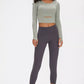 Millennia Long Sleeve Cropped Top With Sports Strap - Farnelli