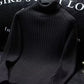 Men's Ribbed Turtleneck Long Sleeve Sweater - Farnelli