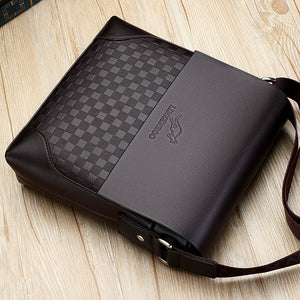 Men's Rirati Lincoln Kangaroo leather shoulder bag with soft leather finish, designed for stylish business use.
