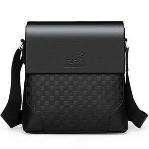 Men's Rirati Lincoln Kangaroo leather shoulder bag with soft leather finish, designed for men's business and casual use.