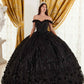 Ladivine 15704 Off the Shoulder Quinceanera Floral Ball Gown