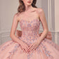 Ladivine 15715 Strapless Quinceanera Poofy A-Line Sweet 16 Gown