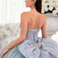 Ladivine 15715 Strapless Quinceanera Poofy A-Line Sweet 16 Gown