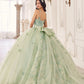 Ladivine 15718 Long Princess Layered Tulle 3D Applique Ball Gown