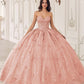 Ladivine 15722 Long Poofy A-Line Quinceanera Dress with Puffy Sleeves