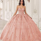 Ladivine 15722 Long Poofy A-Line Quinceanera Dress with Puffy Sleeves