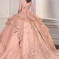 Ladivine 15727 Breathtaking Ball Gown Shimmering Tulle Layers