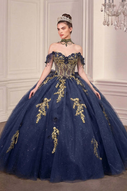 Ladivine 15728 Off Shoulder Quinceanera Ball Gown