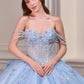 Ladivine 15735 Off the Shoulder Beaded Corset Bodice Quinceanera Ball Gown