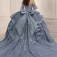 Ladivine 15741 Sweetheart Neckline Choker Strap Quinceanera Gown