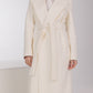 Pre-Order. Re-Stock Ships September 30. Astoria Classic Wraparound Wool Blend Overcoat in Ivory