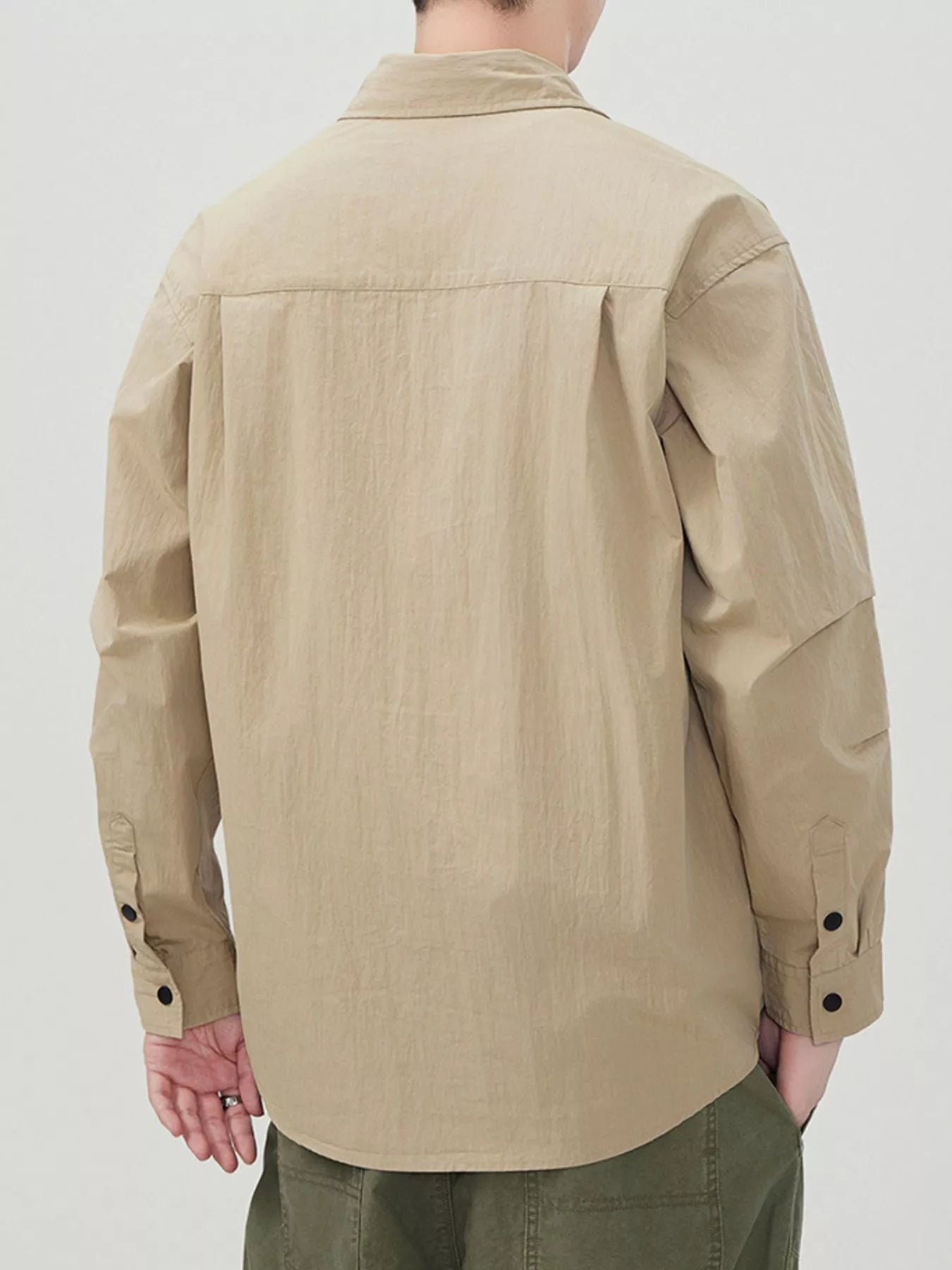Men's Plus Size Button Up Long Sleeve Shirt - Farnelli