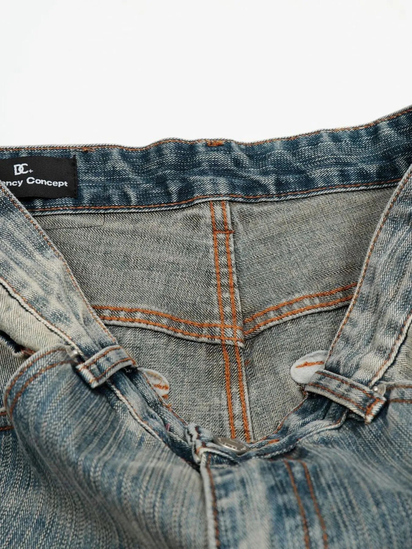 Men's Vintage Washed Baggy Jeans - Farnelli