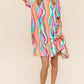 Haptics Tiered Woven Ruffle Hem Dress - Farnelli