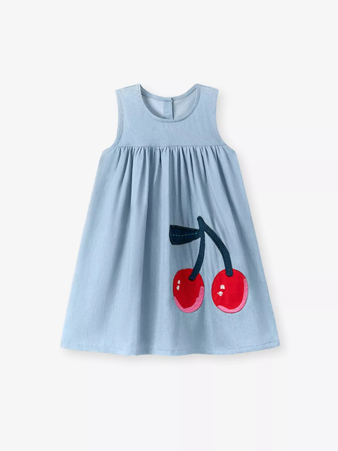 Children's Cherry Sleeveless Casual Dress - Farnelli