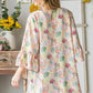 Heimish Full Size Multi Color Floral Open Cardigan Plus Size - Farnelli