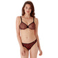 Gossard Glossies Red Leopard Print Sheer Thong Panty-3